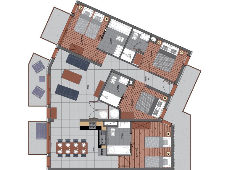 Chalet-appartement Trolles Prestige appartement 2