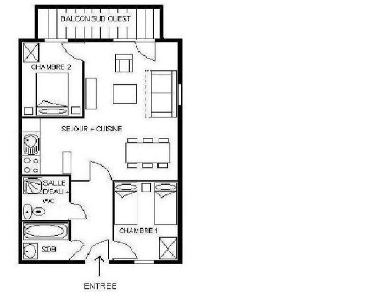 Appartement Résidence Les Cristaux Appartement 6