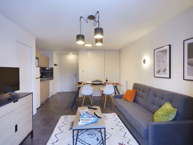 Chalet-appartement Le Hameau met cabine