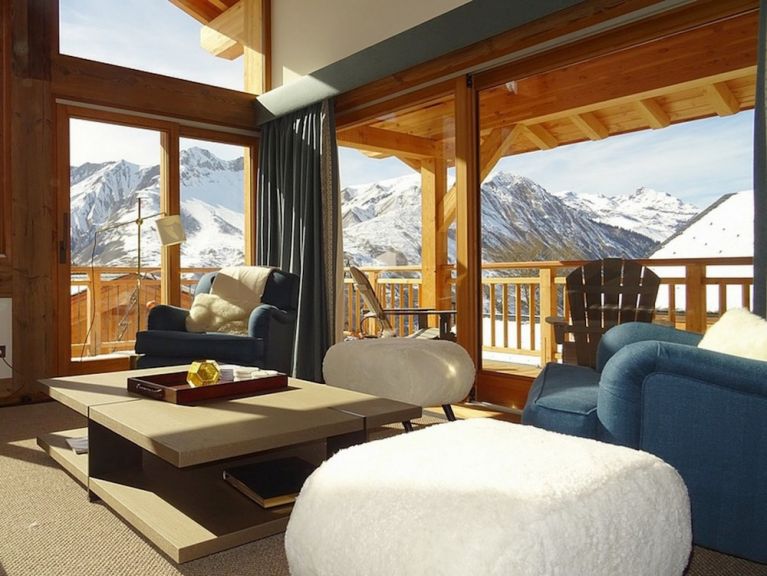 Chalet Caseblanche Peak à Vue met open haard