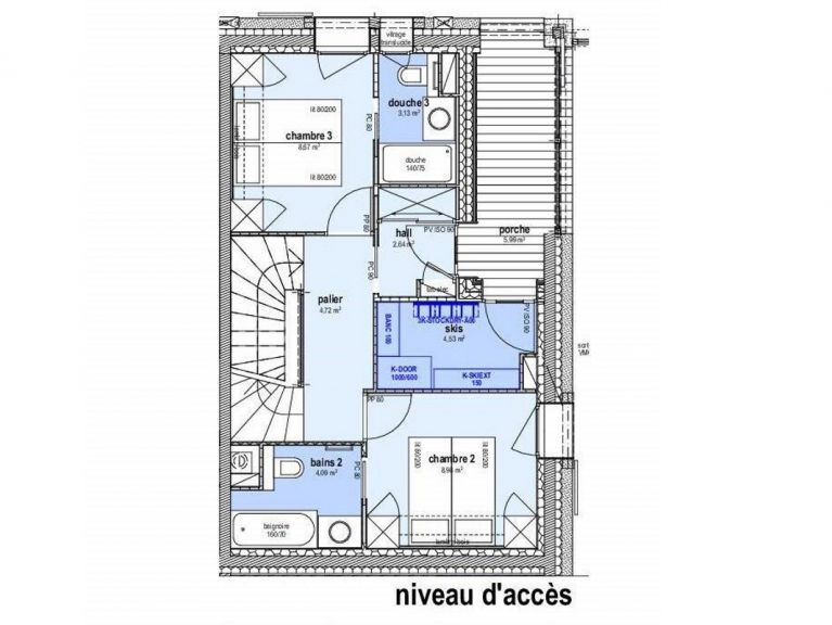 Chalet Caseblanche Bouc Blanc met open haard en sauna