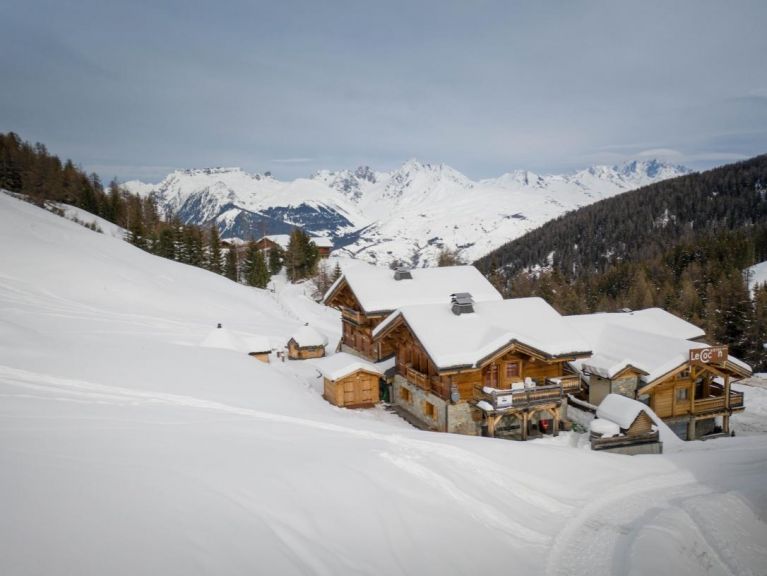 Chalet du Cocoon Pierra Menta 1 met sauna en gedeelde buiten-whirlpool
