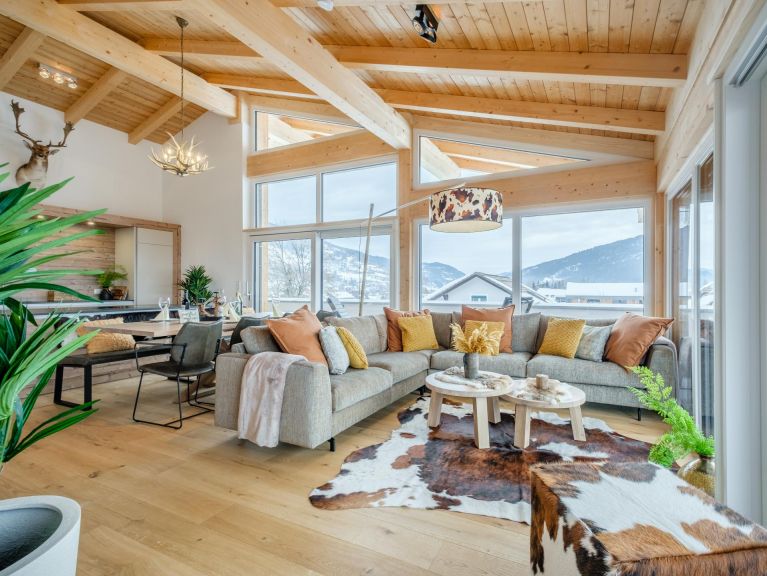 Appartement Am Kreischberg Penthouse met open haard en privé-sauna