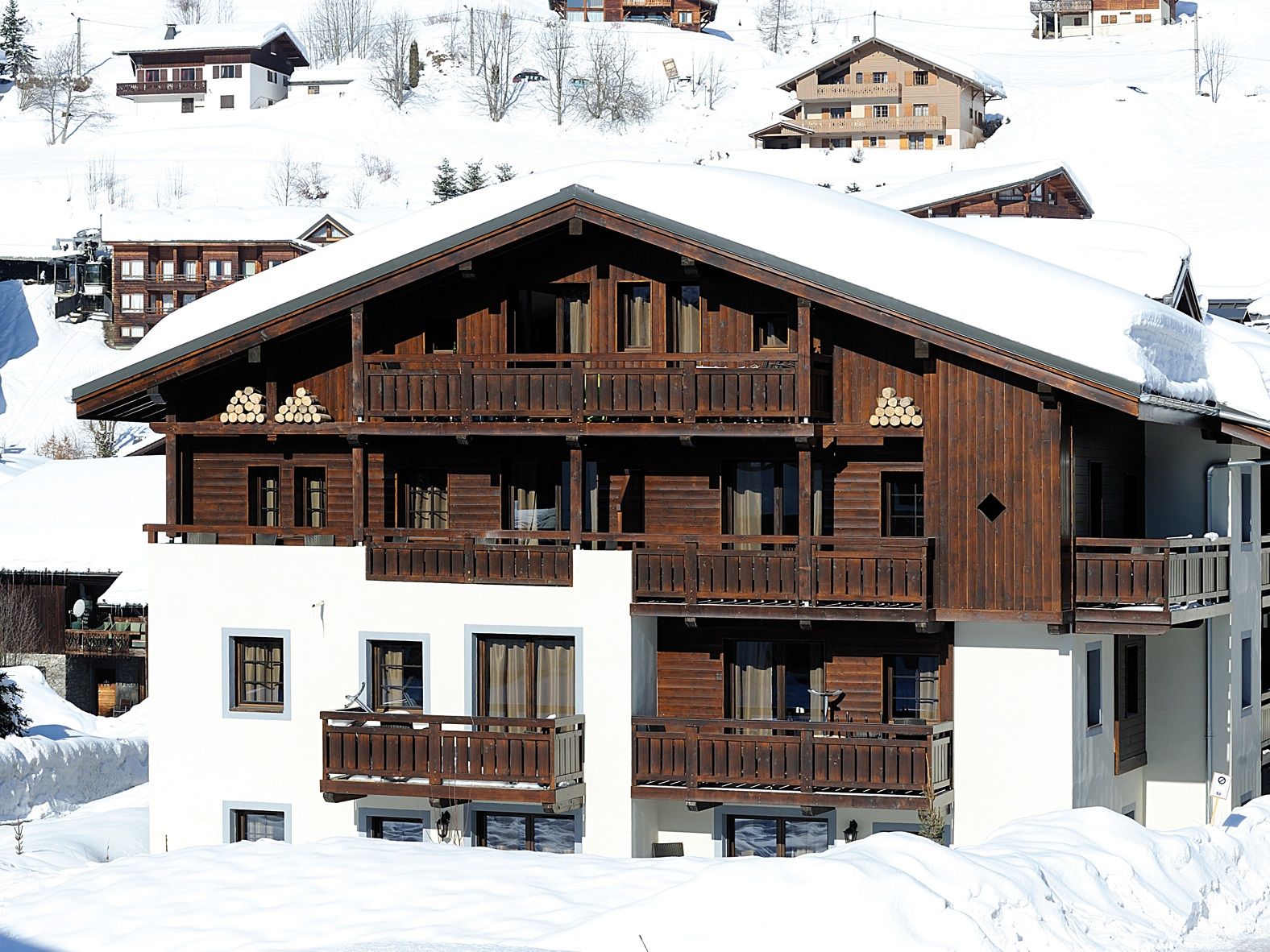 Chalet-appartement Les Fermes Emiguy met cabine - 6-8 personen