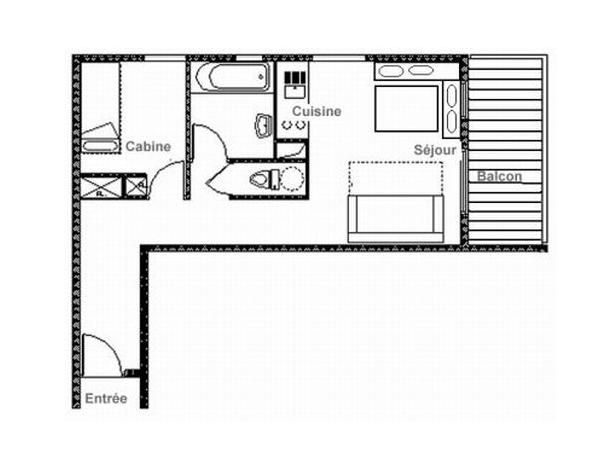 Appartement Résidence Le Dahlia met cabine - 2-4 personen